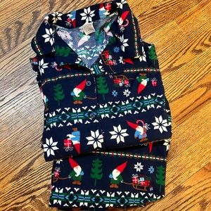 Hanna Anderson gnome flannel Christmas pajamas